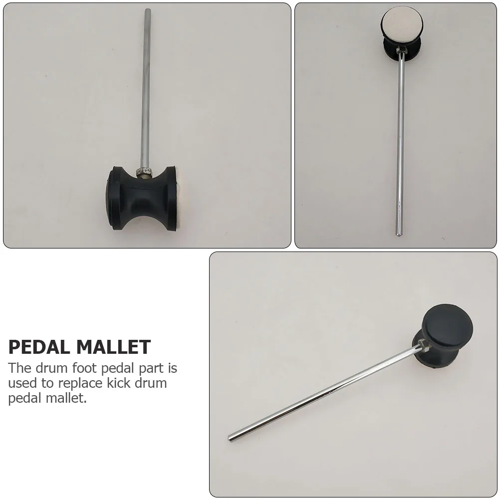 

Wooden Pedal Hammer Beater Replacement Parts Kick Drum Foot Mallets Percussion Accessories High Quality Practical Durability