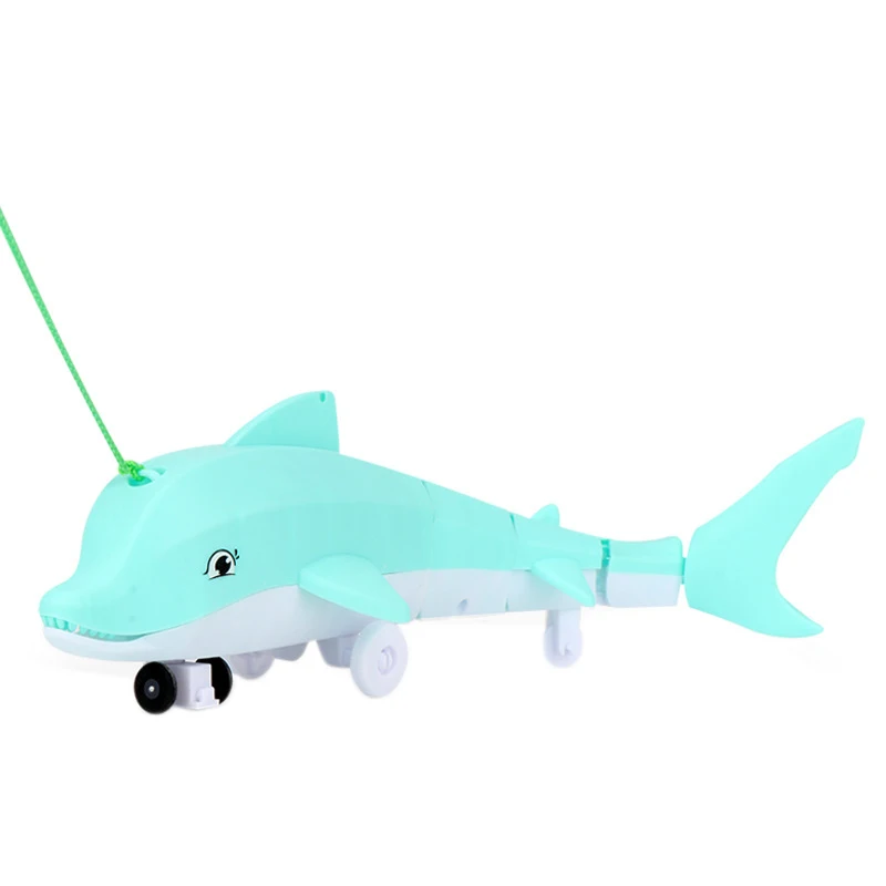 Electric Children's Toy Leash Dolphin Small Toy Light Music Toy Light And Music Universal Toy Fun Children's Toy