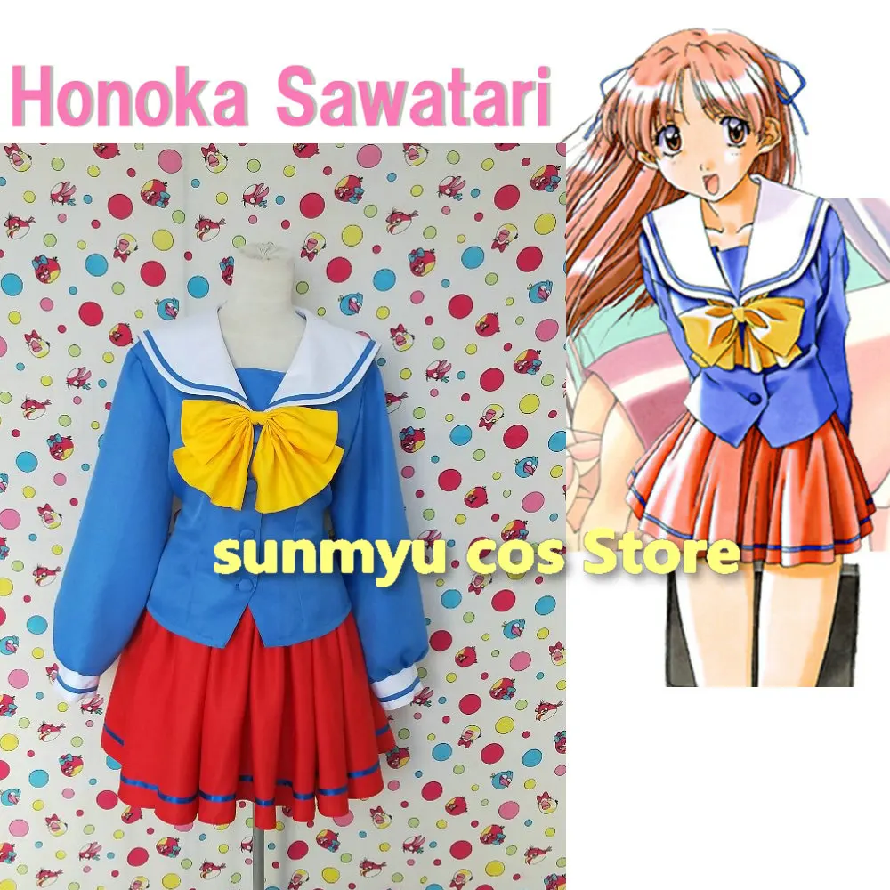 

Game Sentimental Graffiti Cosplay Sawatari Honoka Cosplay Costume Custom Size Girls School Uniform