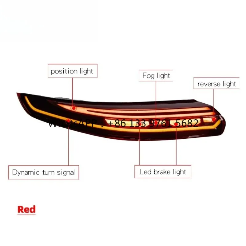 

[1979ll]Car Rear Lights 2009 2016 2014 2010 970 Taillights Upgrade to 2023 LED Tail Lights for Panamera 970 970.1 970.2