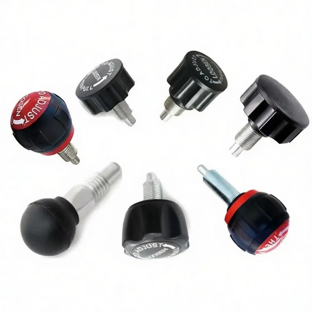 Heavy Duty Aluminum Alloy Spring Loaded Pull Pin Adjustment Knob Fitness Weight Stack Selector For Strength Training Gym