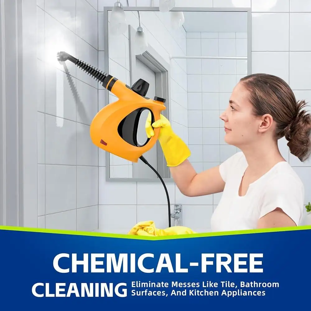 منظف البخار المضغوط المحمول 11 قطعة ملحقات متعددة الأغراض قوية محمولة باليد البخار المنزل المطبخ الحمام المفروشات سيارة