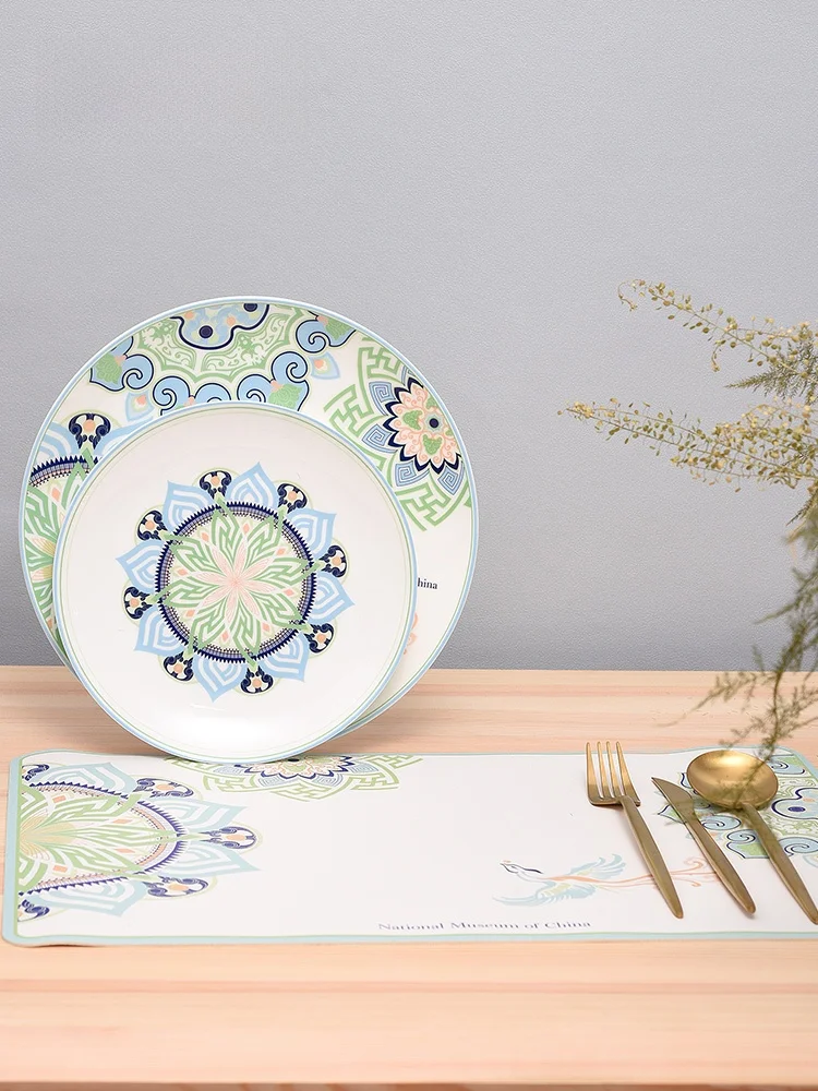 National Museum of China Dinnerware Set Moving Gift Plate Mat Friend Elderly Creative Gift Box White Color Practical Utility