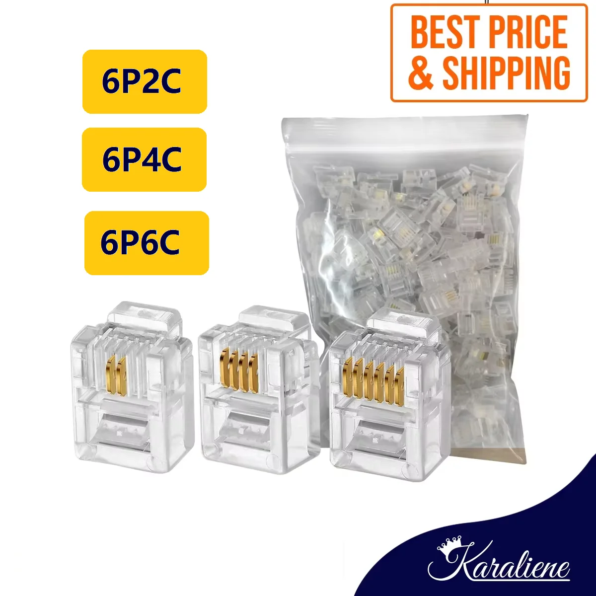 300PCS 6P6C 6P4C 6P…