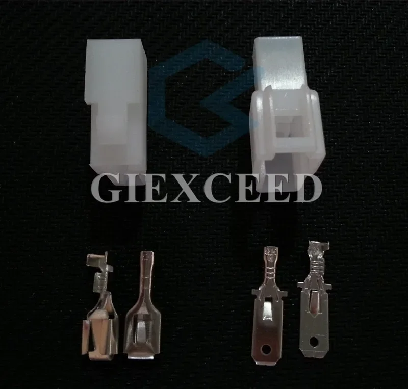 

2 комплекта, 2-контактный разъем переменного тока в сборе, автоматическая вилка датчика карты, автомобильная розетка жгута проводов, вилка двигателя мотоцикла