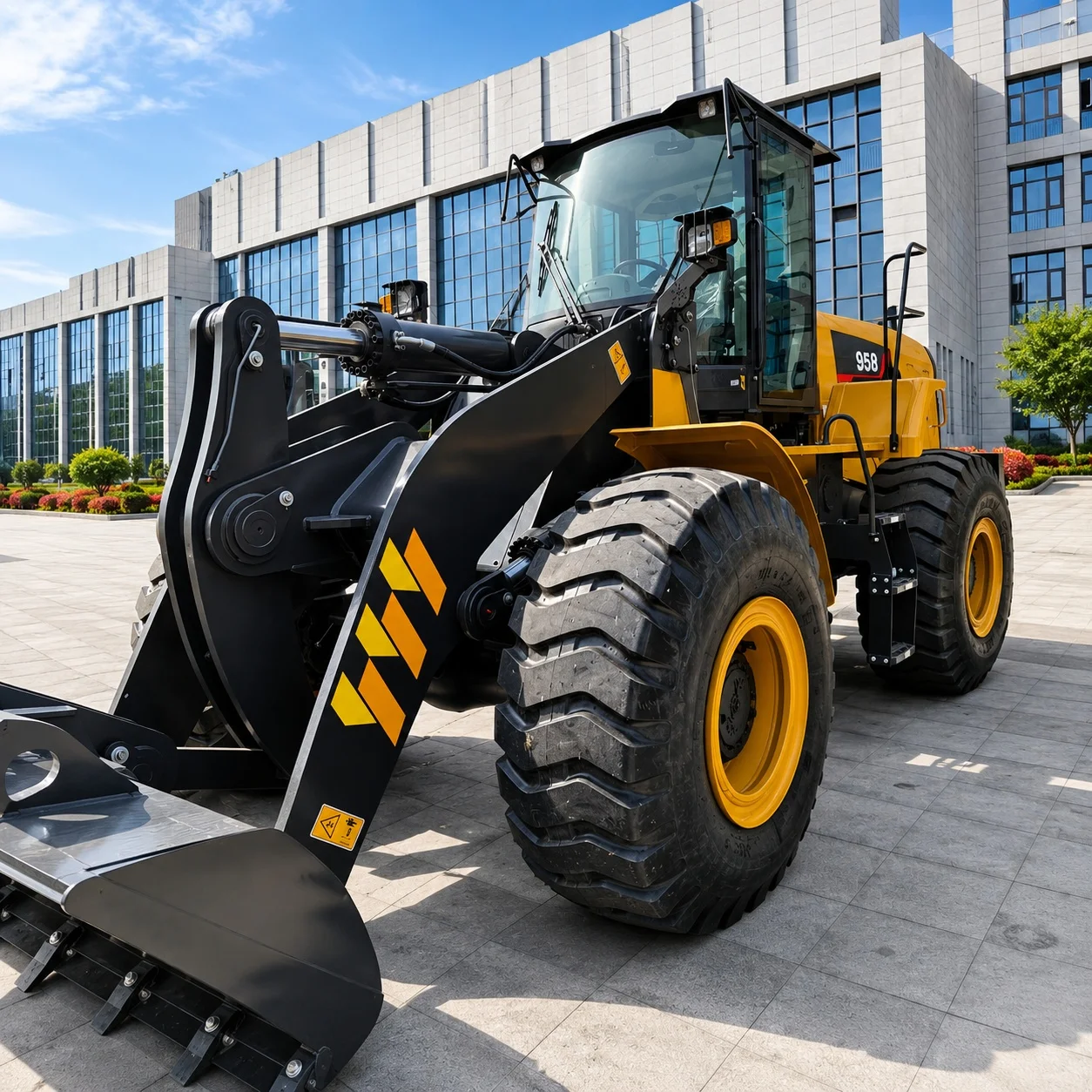 New 5 Ton Wheel Loader Front Loader with 162 KW Engine for Construction Mining Quarry Road Building Africa