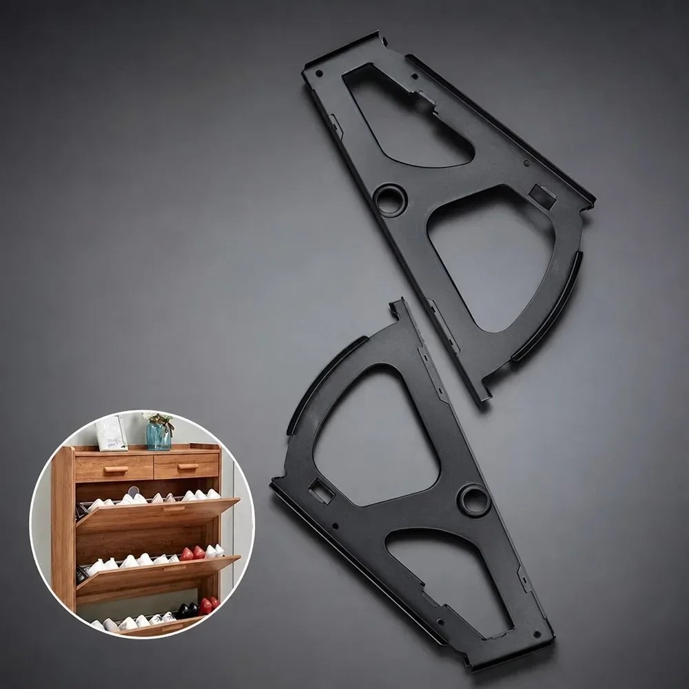 Stainless Steel Shoe Cabinet Turning Rack Replacement Hinges, 1pc Flip Down Shoe Drawer Hardware Fittings for Wardrobe