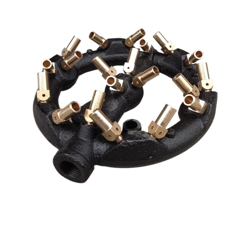 Gas exchange burner commercial 20-nozzle jet burner core fire burner frying core accessories frying stove cross stove