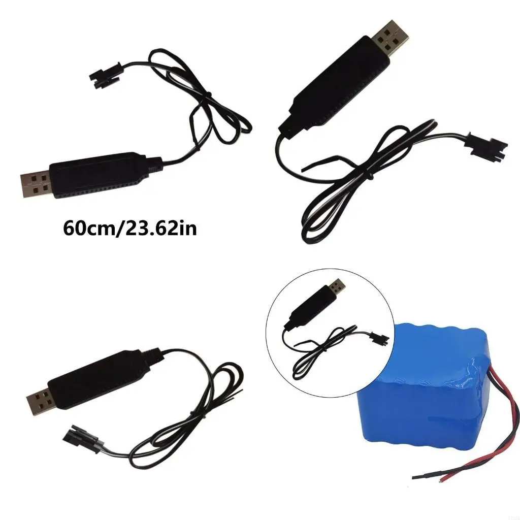 193A Tragbare 2Pin Stecker USB Ladegerät Kabel Für 3,7 V 18650 Batterie Fernbedienung Modell Elektrische Spielzeug Flugzeug Lade
