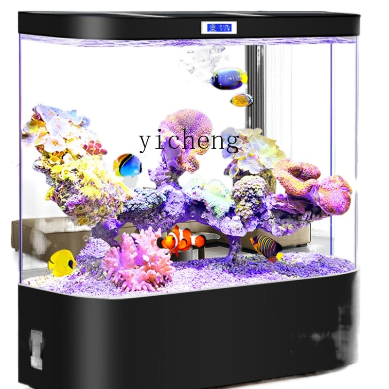 

XL Floor Fish Tank Ecological Circulation Filter Change Water Integrated Aquarium