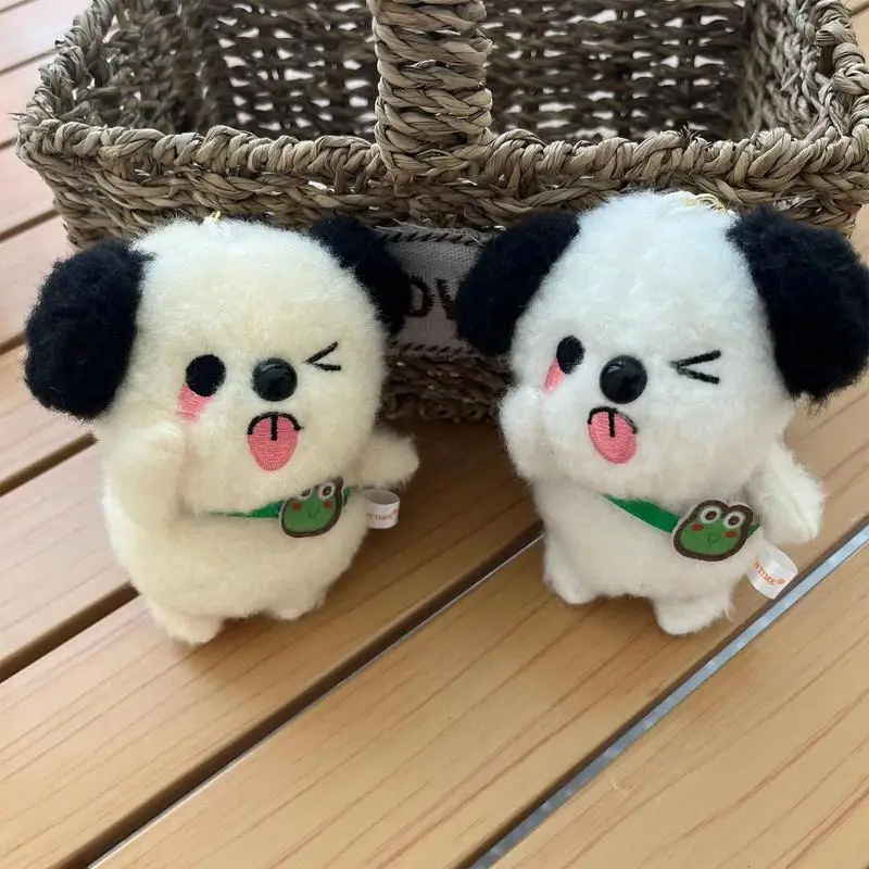 Cute Dog Plush Keychain Dog Shape Plush Keychain Toys Doll Pendant for Bag Purse Animal Toy for Girls Women Backpack Accessory