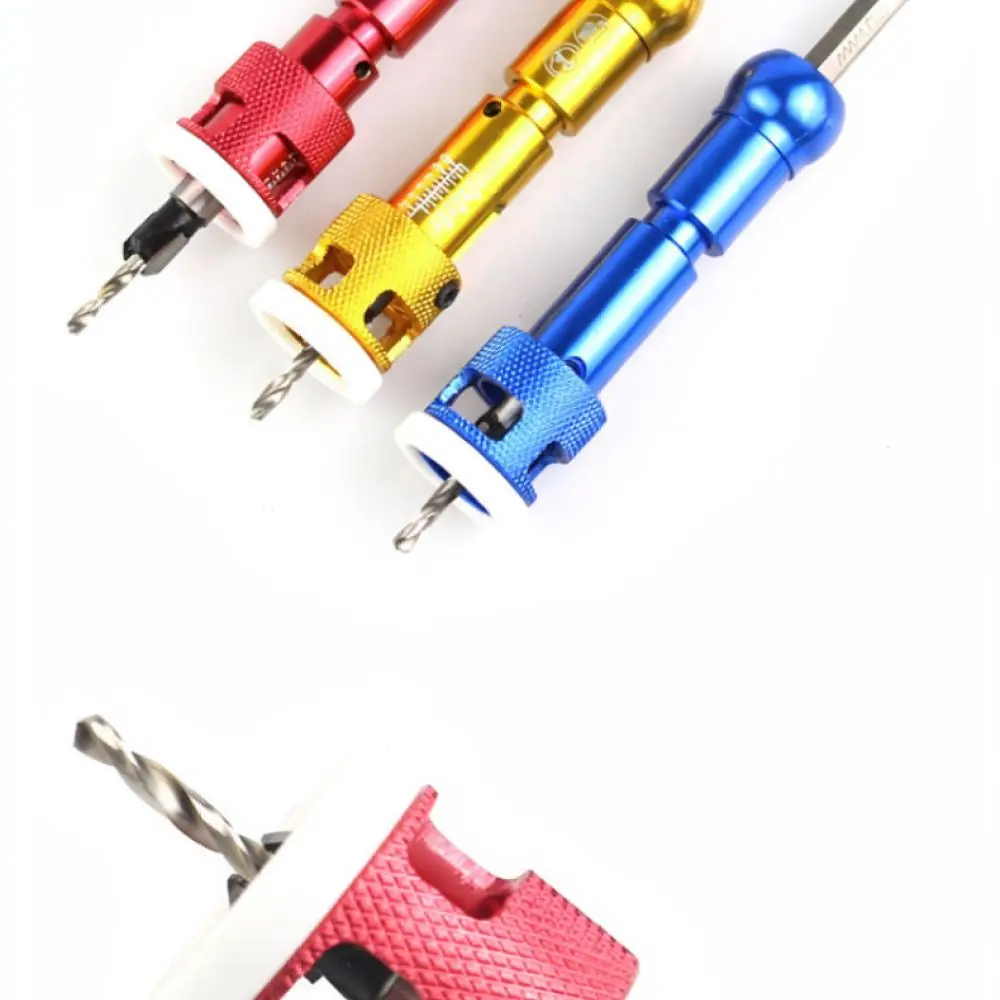Adjustable Woodworking Countersink Drill Bit Set With Depth Stop For Screw Hole Opener Carpentry Wood Drilling Tool