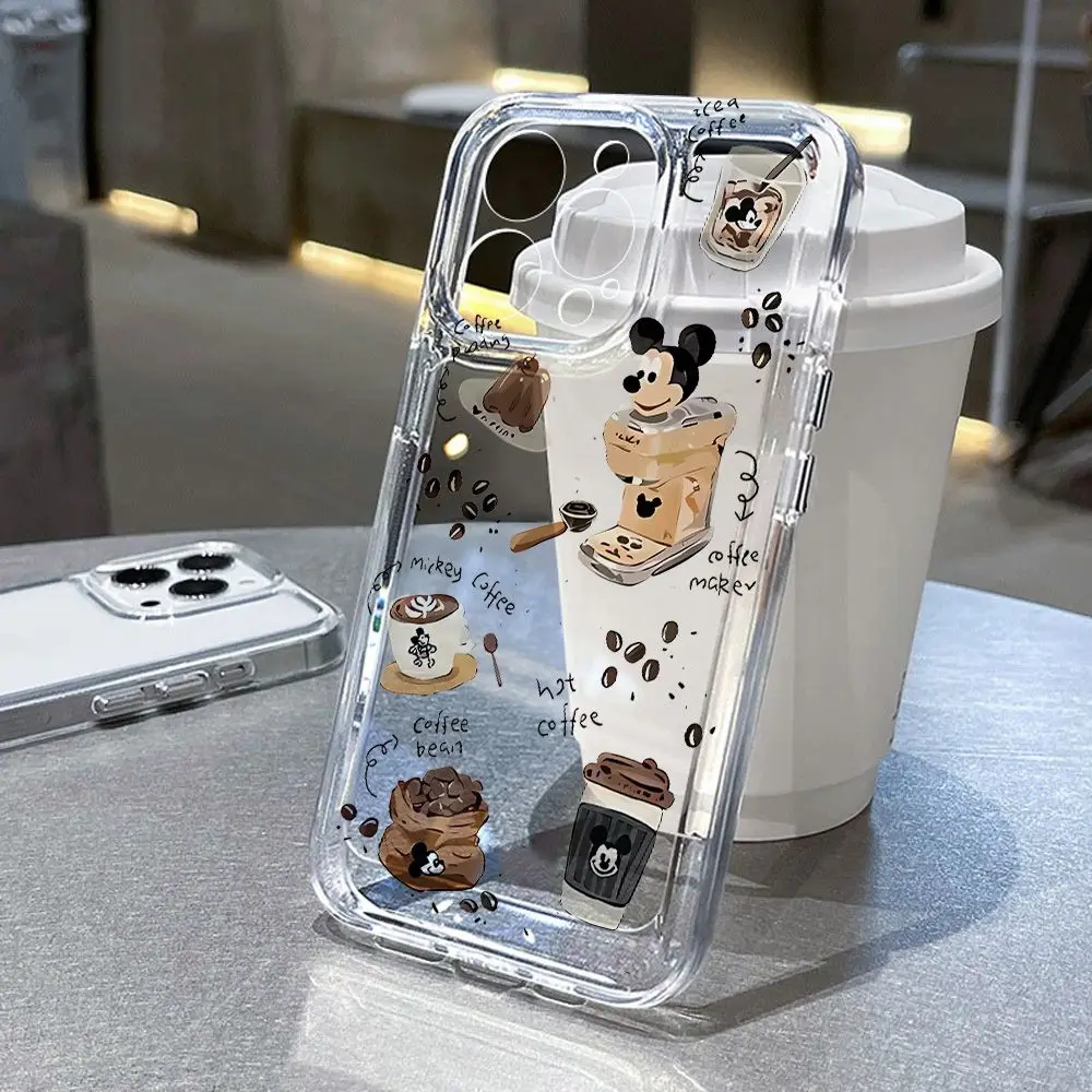 Disney Cute Mickey products Phone Case For iPhone 16 15 14 13 12 11 Pro Max XR XS MAX 7 8 PLUS Y2K Shockproof Bumper Cover