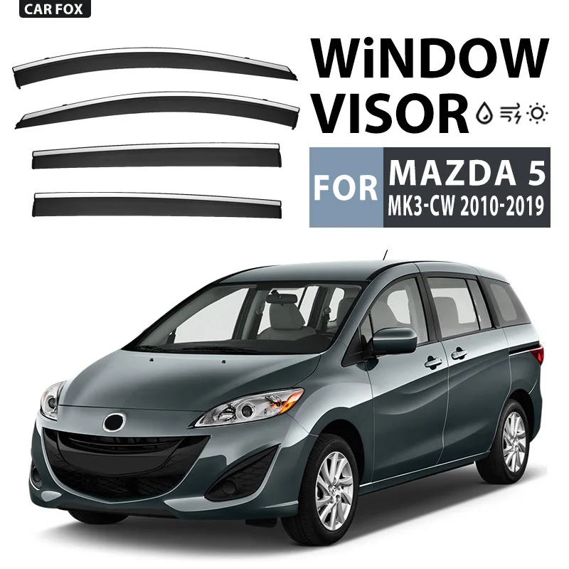 

For MAZDA 5 CP CR CW 2009-2019 Car Window Visor Awning Shelters Windshield Side Window Rain Sun Shade Auto Accessories