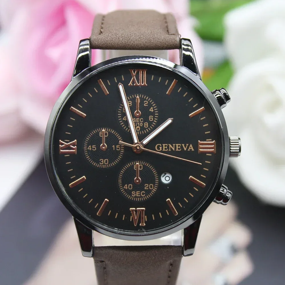 5ชิ้นชุดนาฬิกาข้อมือควอตซ์แฟชั่นสไตล์เรียบง่ายหน้าปัดกลมเรียบง่ายน้ำหนักเบาหรูหรารวมถึงกล่องสร้อยข้อมือสำหรับทุกการสแกน