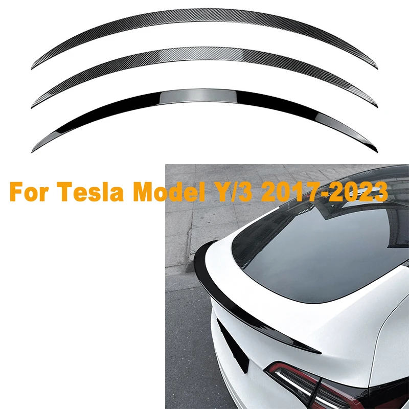 

For Tesla Model 3 Y 2017-2023 Tail Wing Fixed Wind Spoiler Rear Wing Modified Decoration Accessories Original Exterior ABS Gloss