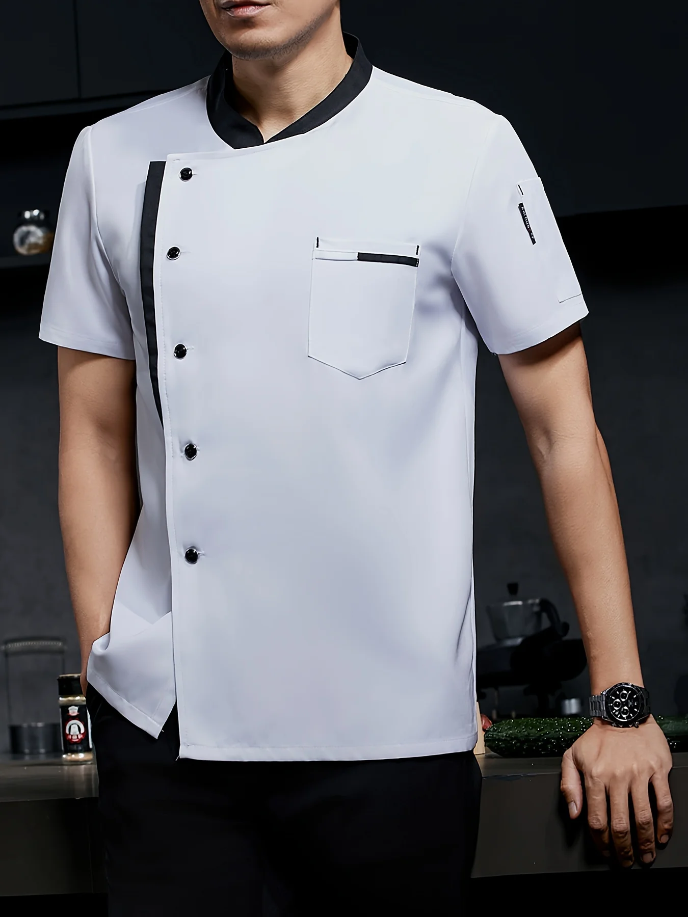 uniforme-de-chef-masculino-de-verao-com-manga-curta-jaqueta-de-cozinha-respiravel-roupa-casual-pratica-adequada-para-chefs-e-garcons-em-restaurantes