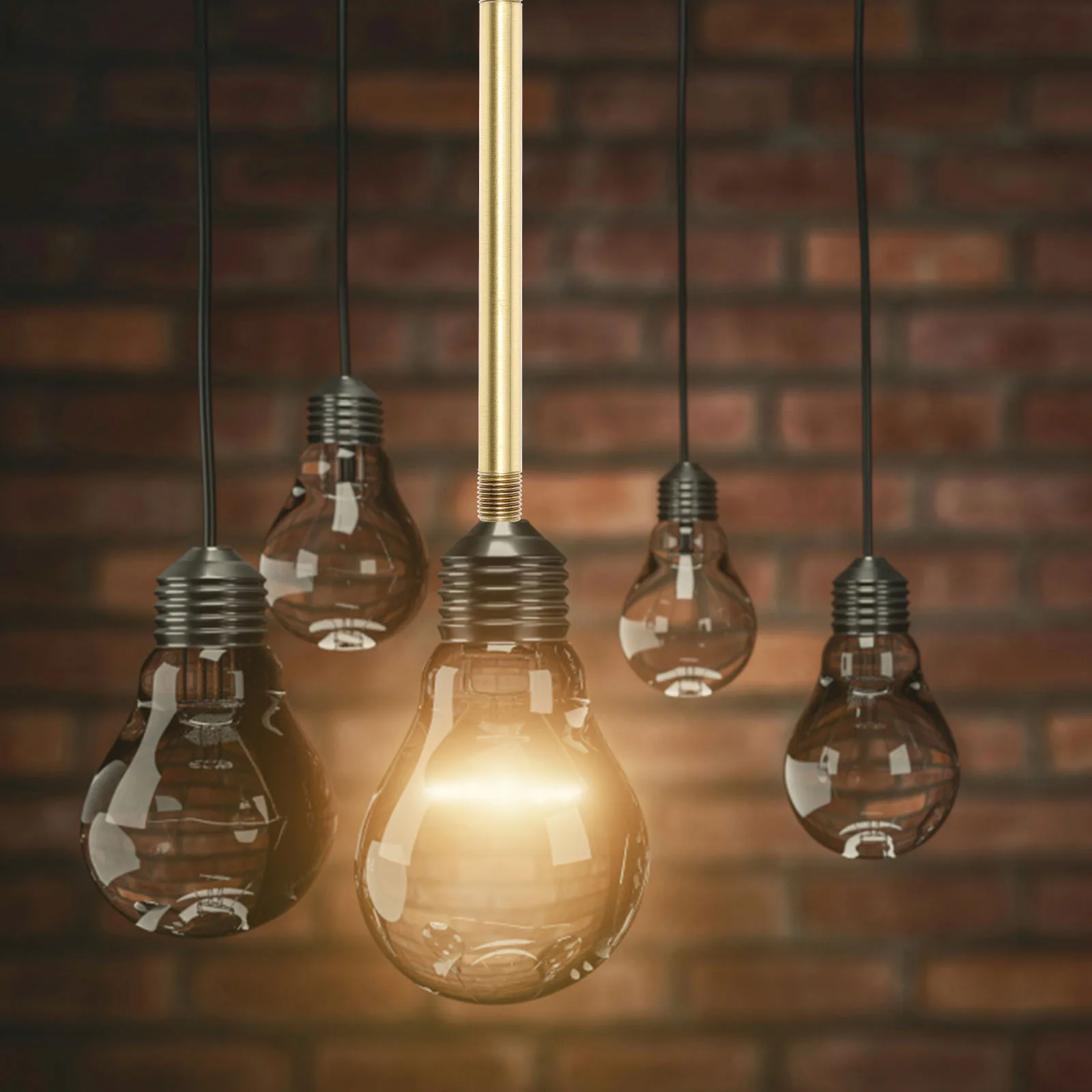 Kupfer Lampenschaft Gerade Leuchte Teil Hohl DIY Lampe Herstellung Vorbau Ersatz Beleuchtung Leuchte Downrods