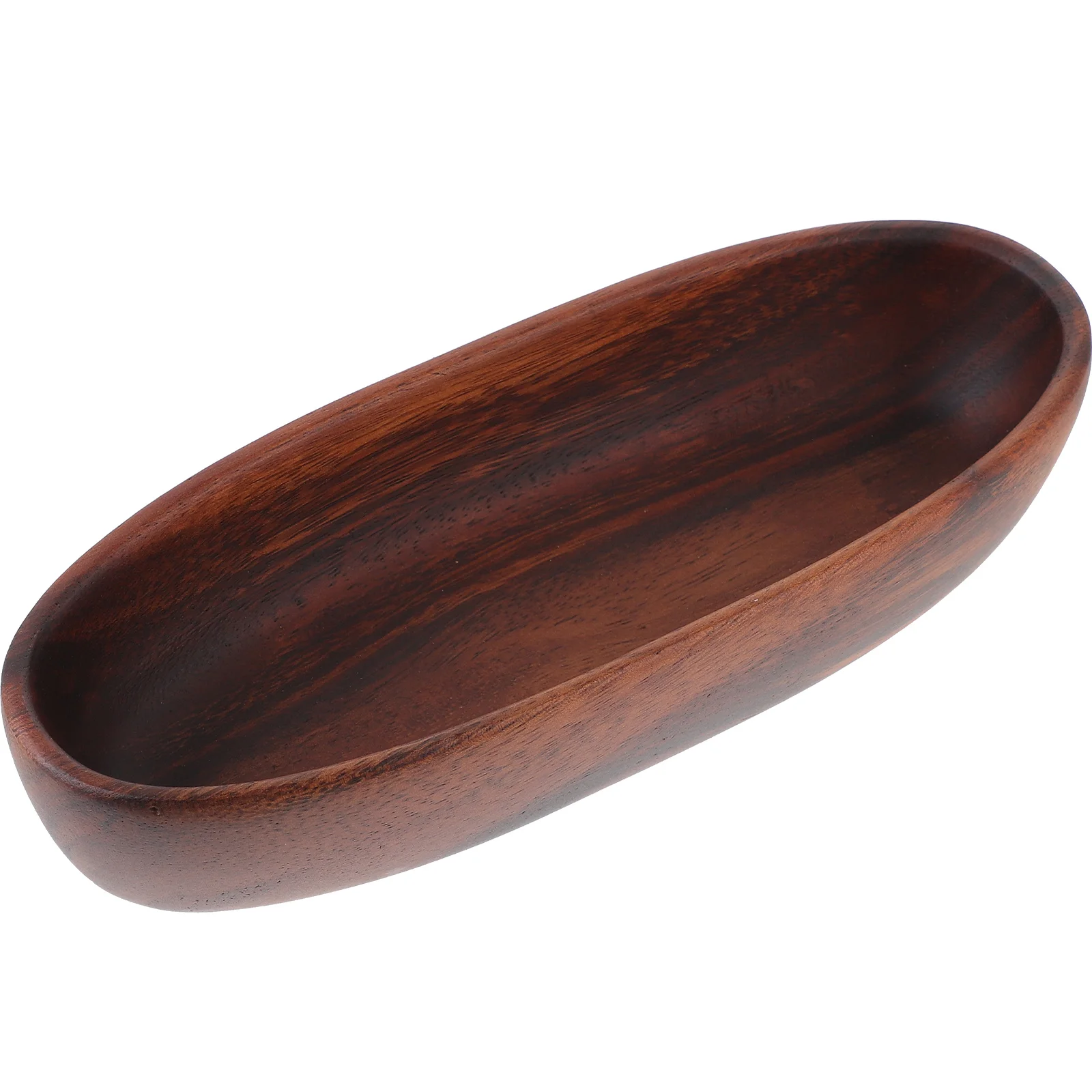 

Tray Acacia Wood Dried Fruit Plate Snack Salad Bowl Solid Rustic Serving Wooden Bowls Home Candy Dish Decorative