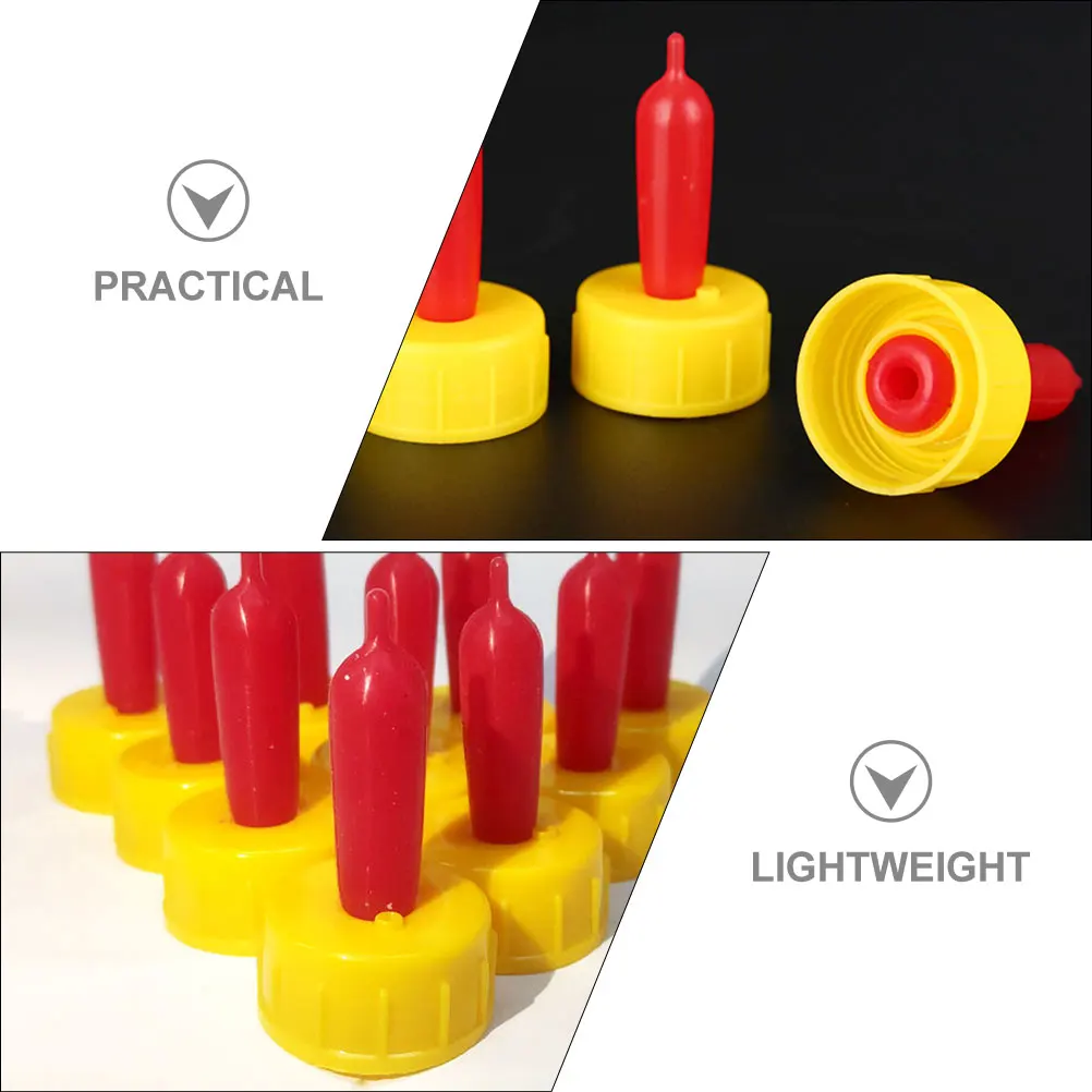 

6Pcs Portable Milk Feeding Nipples Lamb Bottle Pacifiers For Young Livestock Feeding Supplies
