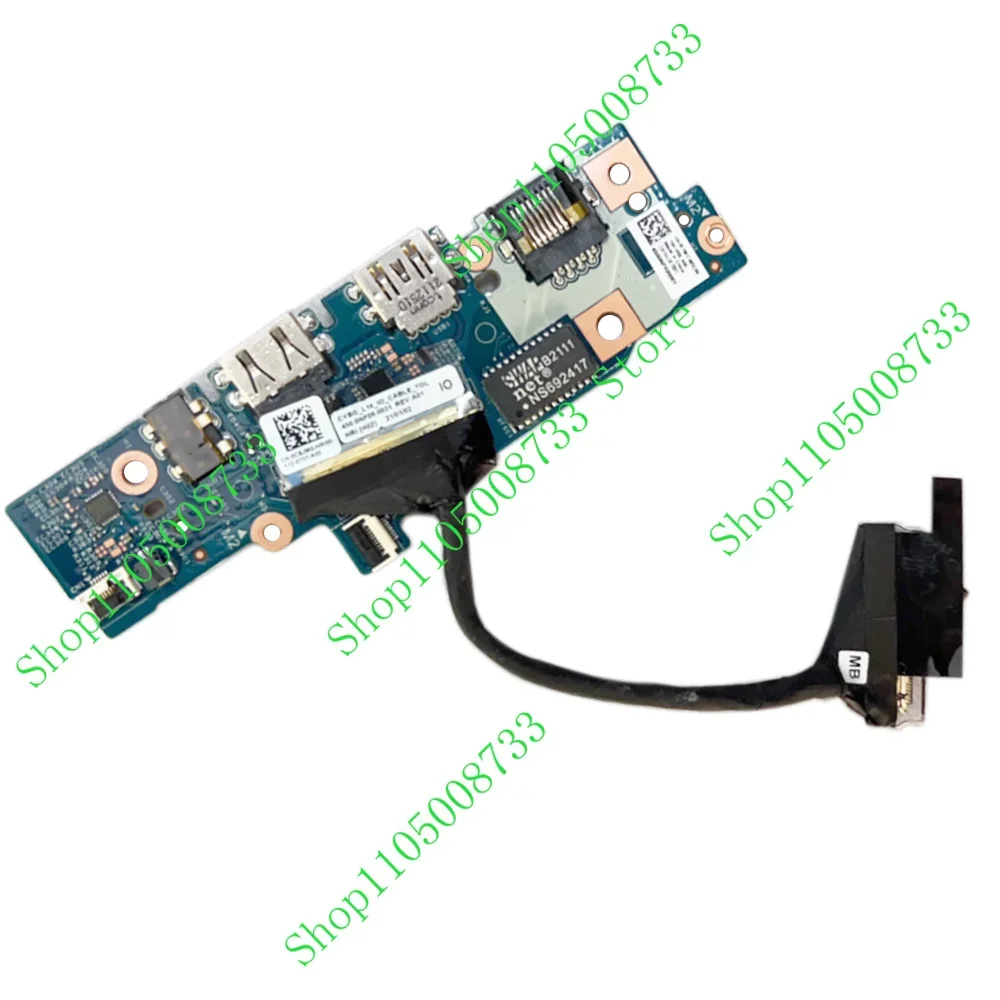 PJSI For DELL Latitude 3420 E3420 RJ45 USB  POWER BUTTON BOARD With CABLE 0F78FC USB Audio SD Card Rearder IO Board with Cable