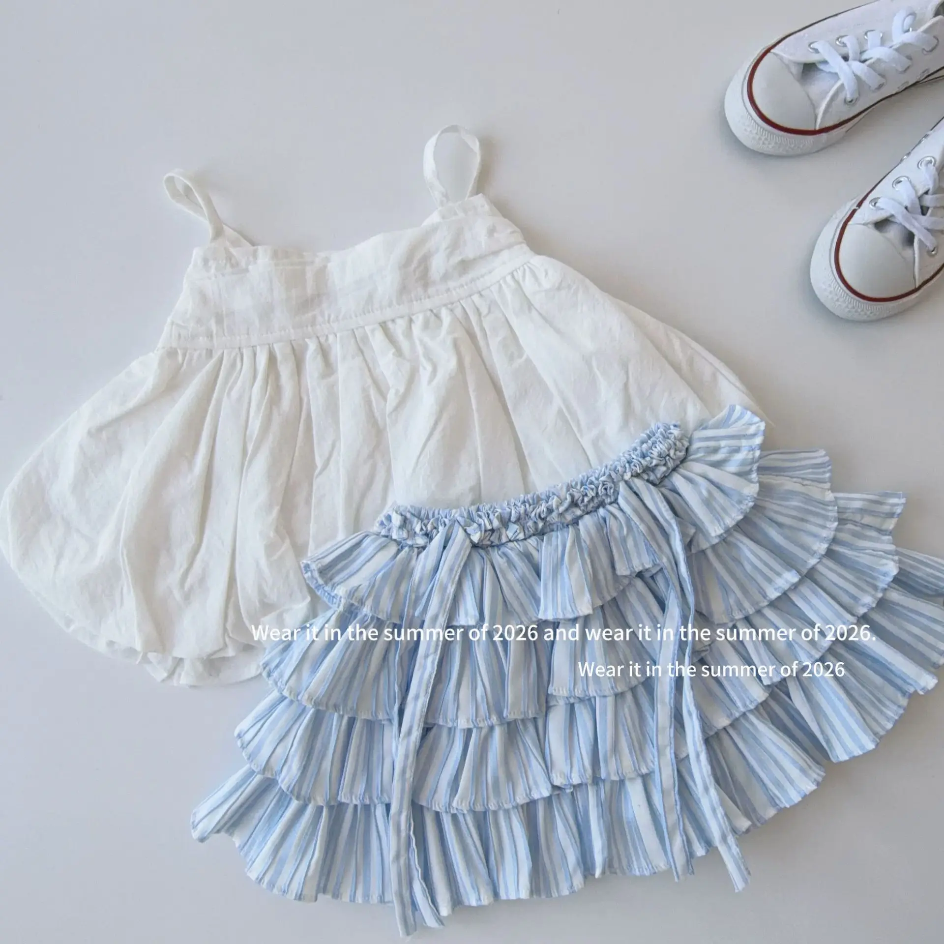 

Girls' Summer New Korean Version 2026 Short Style with A Small and Fresh Temperament Fluffy Cake Skirt and Shorts