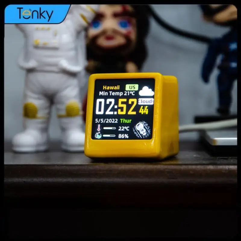 Gift Ornaments Weather Station Animated Creative Wifi Weather Clock Unique Desktop Weather Clock Popular Rapidly Increasing Mini