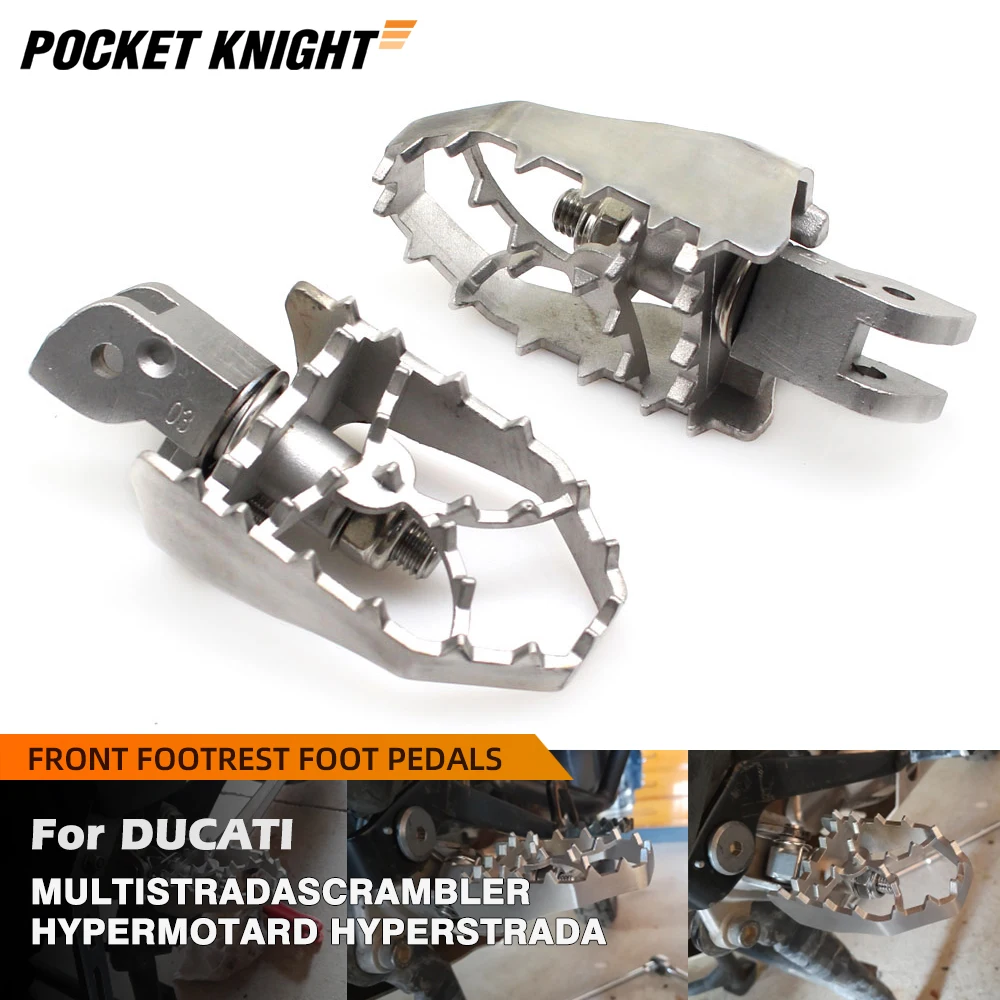 

For DUCATI Multistrada 1260 950 1200/S/Enduro V2 Hypermotard 950/939/821/SP Scrambler Motorcycle Front Footrest Pedal Foot Pegs