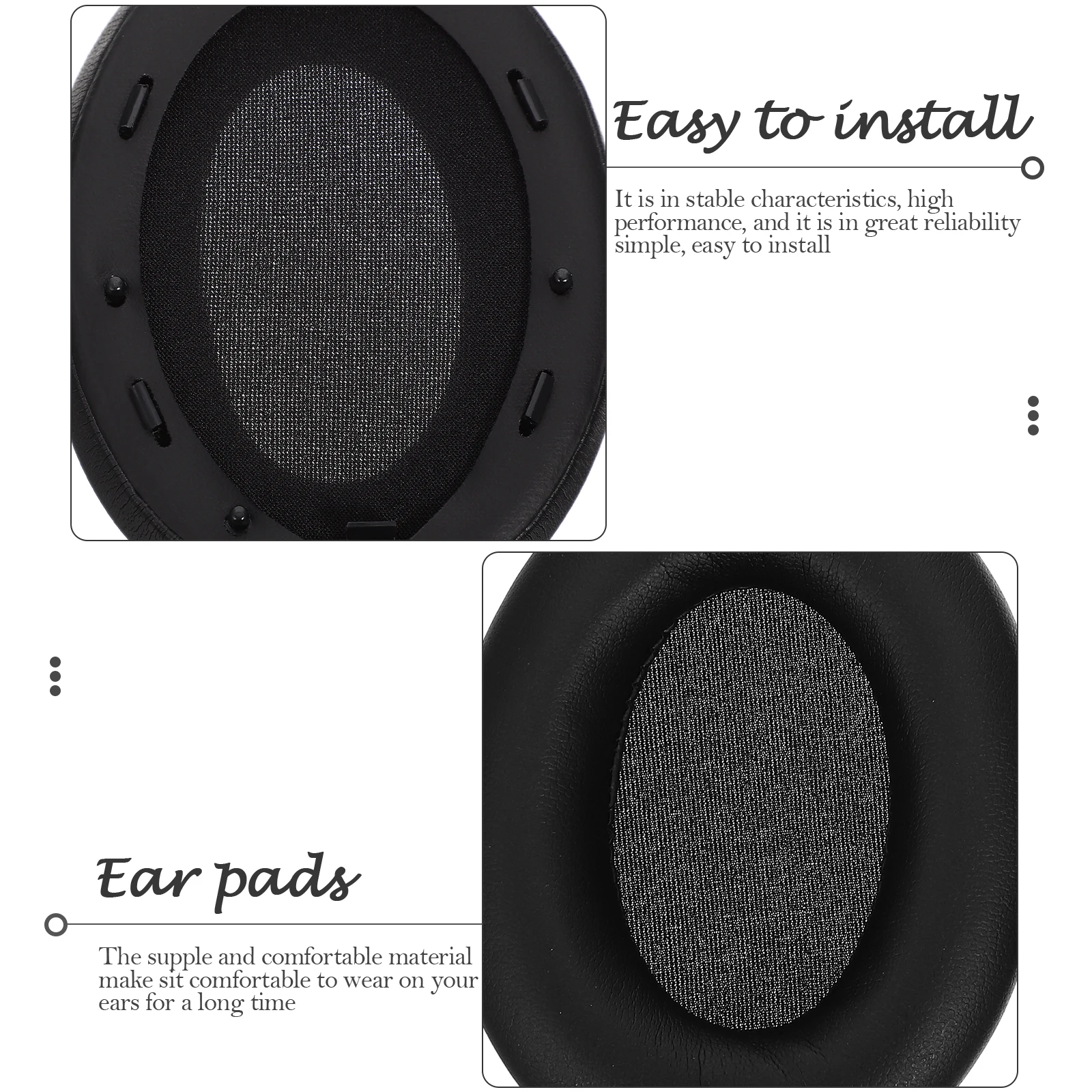 

1 set 1 Set Headset Covers Comfortable Headphone Ear Cushions Replacement For Mdr-1000Xm3 Noise Reducing Ear Pads Headphones