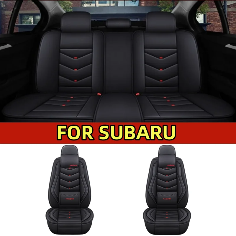 

Чехол на автомобильное сиденье, высококачественный роскошный подголовник из искусственной кожи, удобный полный комплект, чехол на 5-местное полное покрытие для SUBARU