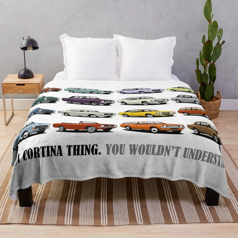 

Ford Cortina evolution poster Throw Blanket Single Stuffeds Decorative Throw Blankets