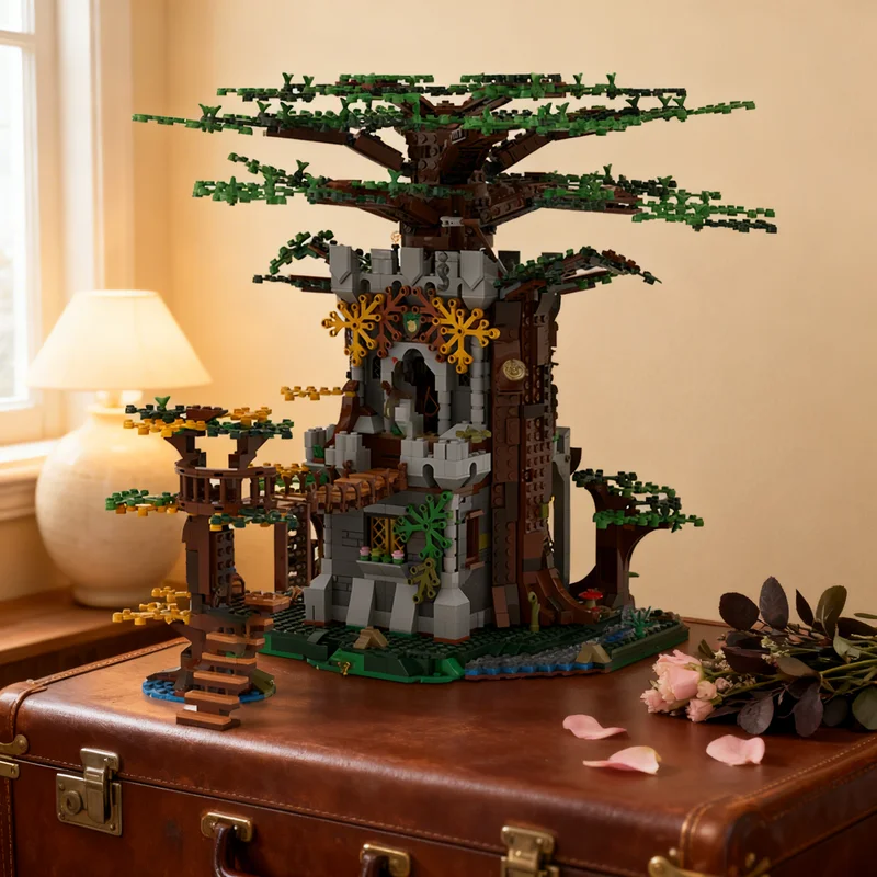 

4086 деталей MOC: Модель Замка-крепости «Лесные воины» — Конструктор для творчества, подарок, декор для дома и офиса, для взрослых и детей, премиум-класс