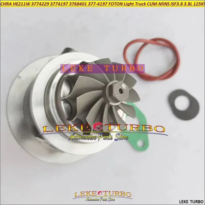HE211W 3774229 3774197 Turbo Cartridge CHRA Core 377-4197 377-4229 3768401 For FOTON Light Truck For CUMMINS ISF3.8 3.8L 125KW