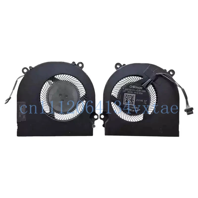 NewOriginalLaptopCPUCooling Fan For Schenker XMG Core 15 GK5CP6V 1660TI SUNON EG75070S1-C391-S99 DC5V 2.50W THER7GK5C6-1431  0.1