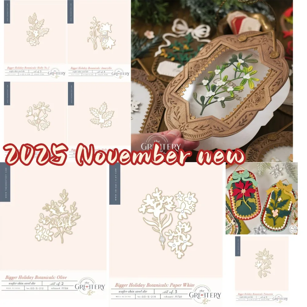 

Capsule Collection Holiday Borders Stamp Dies Stencil Scrapbook Diary Decoration Embossing Template Diy Greeting Card Handmade