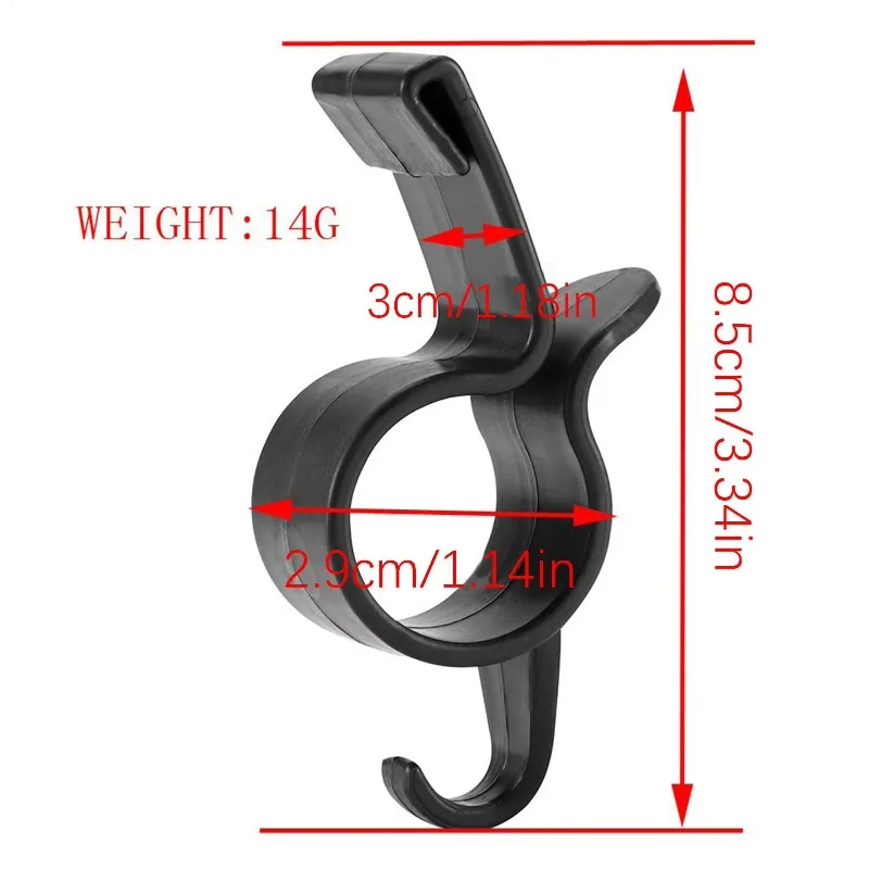 2pcs Portable Car Umbrella Holder Multifunctional Trunk Back Stand Boot Organizer Headrest Purse Automotive Truck Stroller