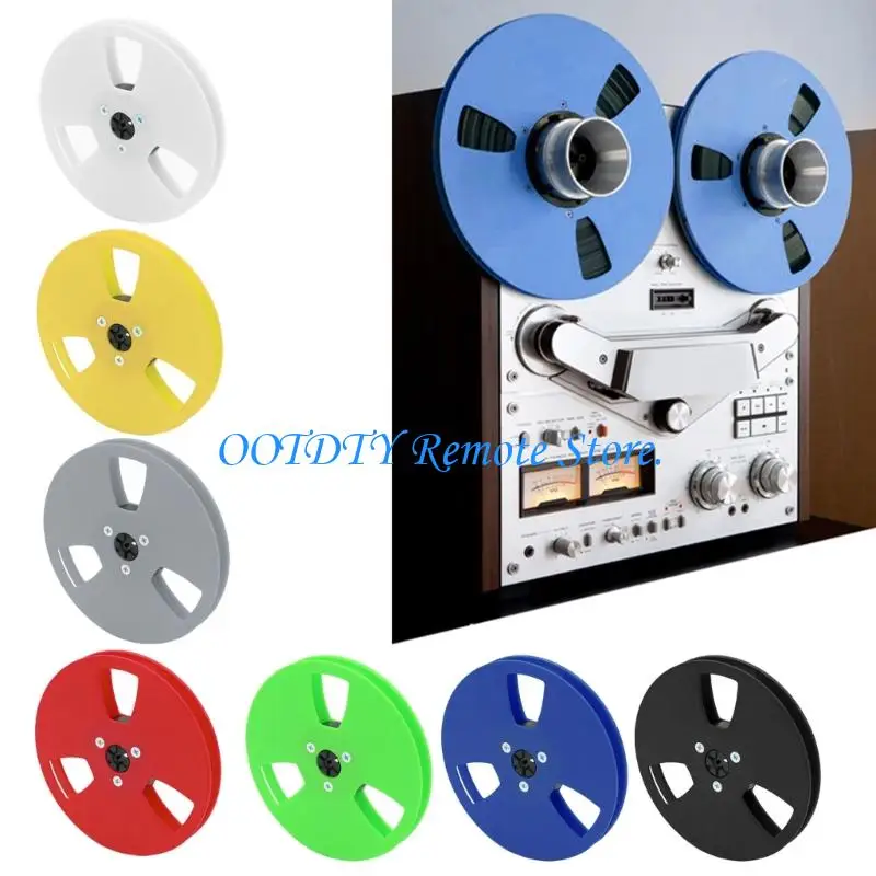 Upgrades 5 Inch 12 Hole Empty Tape Reel Replacement Component Wearproof Sound Spool Suited for Open Reel Tape Recorders