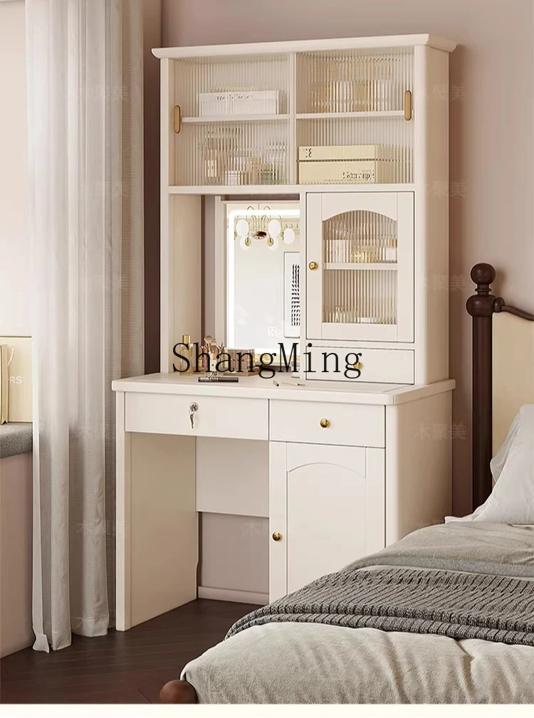 ZYY solid wood dresser desk two-in-one small apartment bedroom makeup table modern and simple