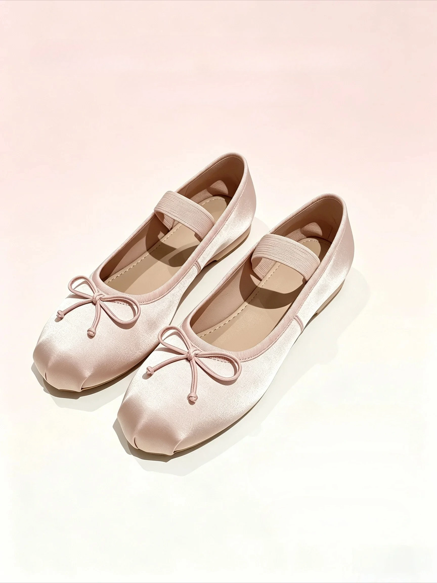 Luxury Mary Jane Shoes, Stylish Soft-Soled Ballet Flats, French Satin Bow Design, Perfect Holiday Gift, Brand Discount