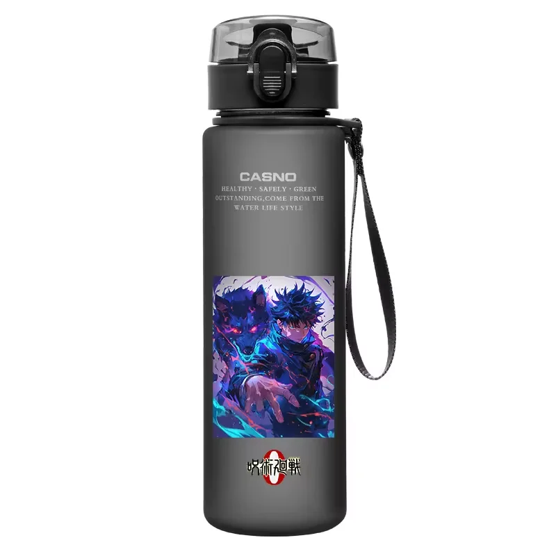 Jujutsu Kaisen Large Capacity Satoru Gojo Itadori Yuji Anime 560ML Water Cup Portable Plastic Outdoor Water Bottle for Fan Gift
