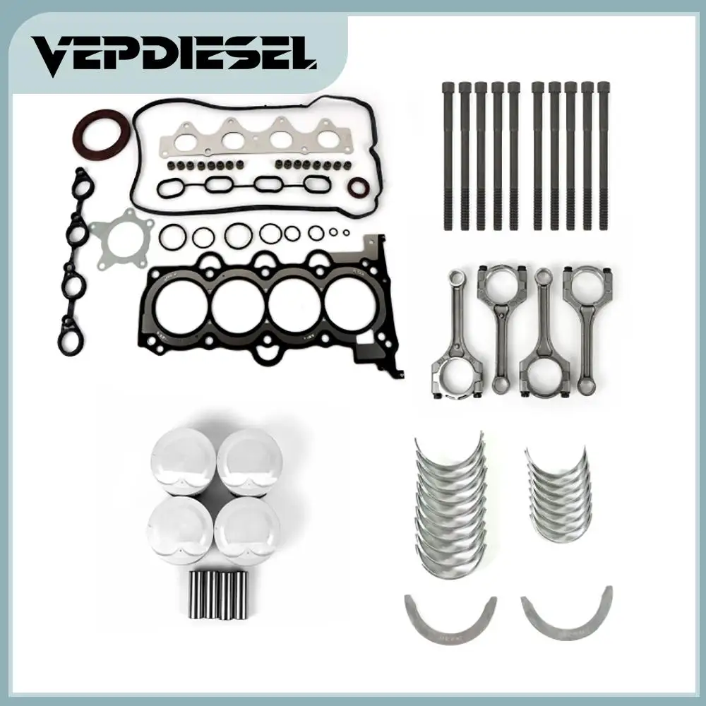 

1 Set G4FA Engine Rebuild Kit 21020-2B100 20920-2BB01 23510-2B100 22321-2B000 23041-2B101 For 2009-2020 Hyundai Kia G4FA 1.4L