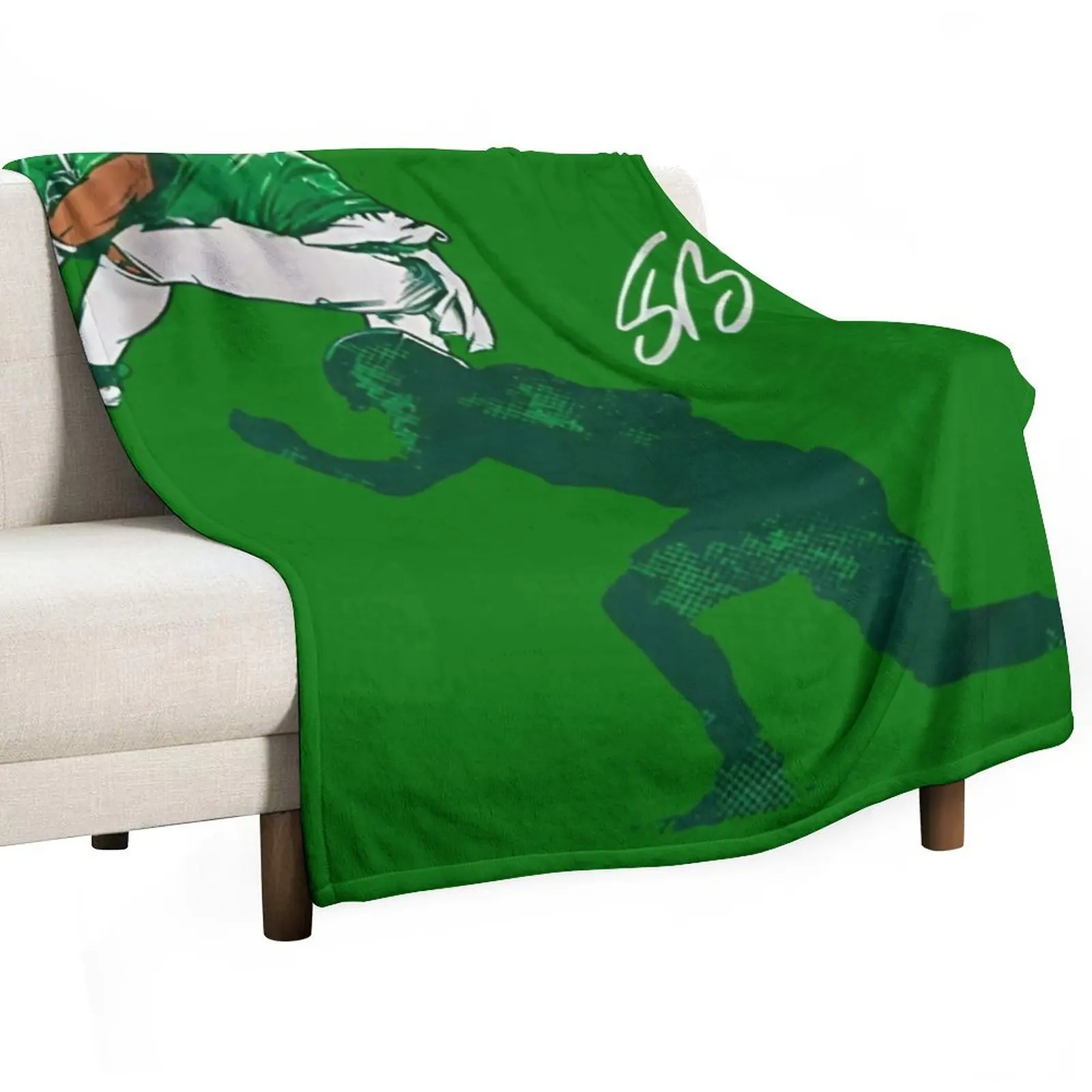 

Saquon Barkley: The Reverse Hurdle Throw Blanket Air Conditioner Soft Blanket for Office Home