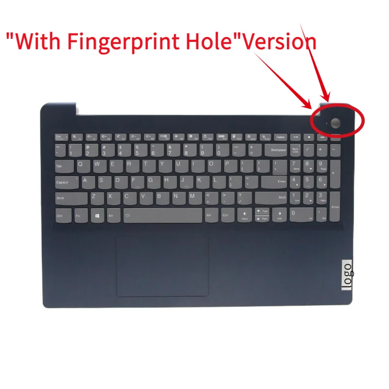 

~New For Lenovo IdeaPad 3-15ADA6 3-15ALC6 3-15ITL6 Palmrest w/ Backlit Keyboard (Fingerprint Hole Version) 5CB1B60432 Blue