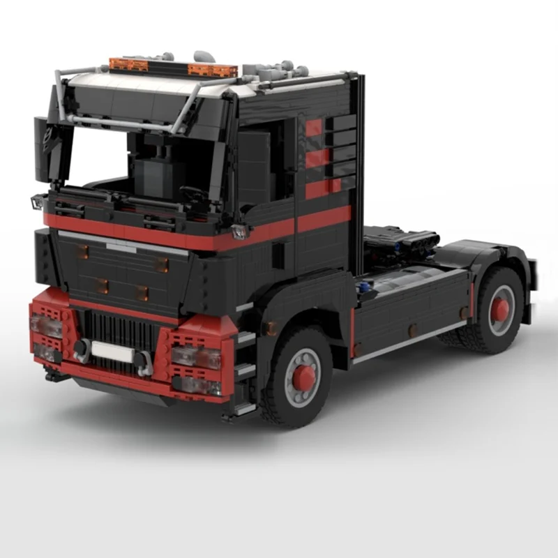 Modelo de carro de cidade moc tijolos de construção tgs caminhão trator resistente tecnologia modular crianças presentes do feriado montar brinquedos terno