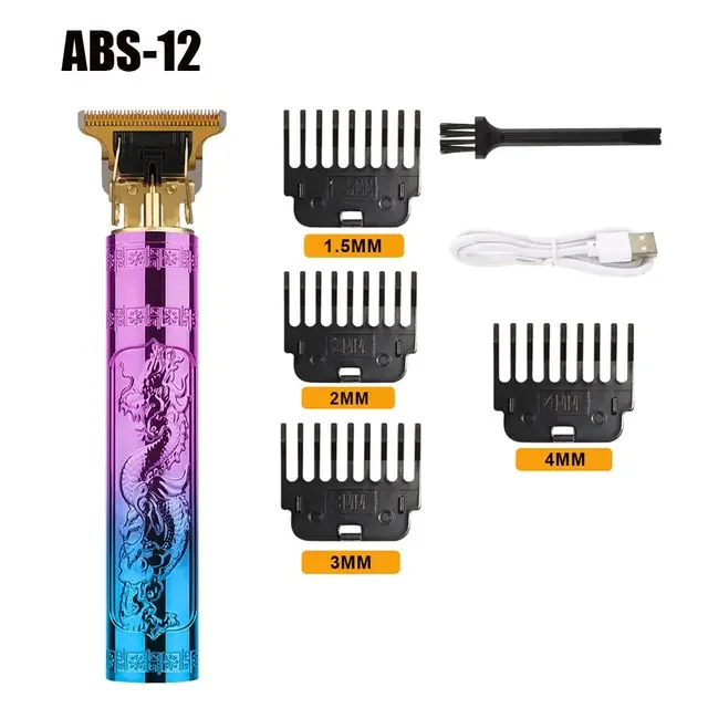 Hair Clipper Clippers Men Retro T9 Style Buddha Carving Oil Trimmer