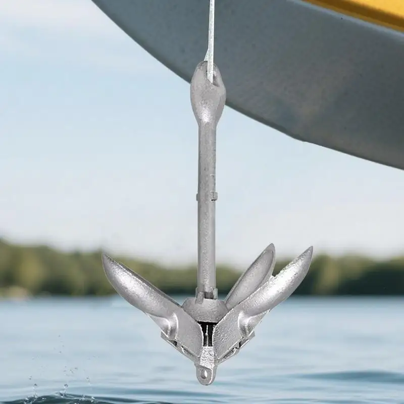 Canoe Anchoring Boat Anchoring System Kit Folding Heavy-Duty Quick-Release Boat Accessories For Lake Fishing Rafting Dock