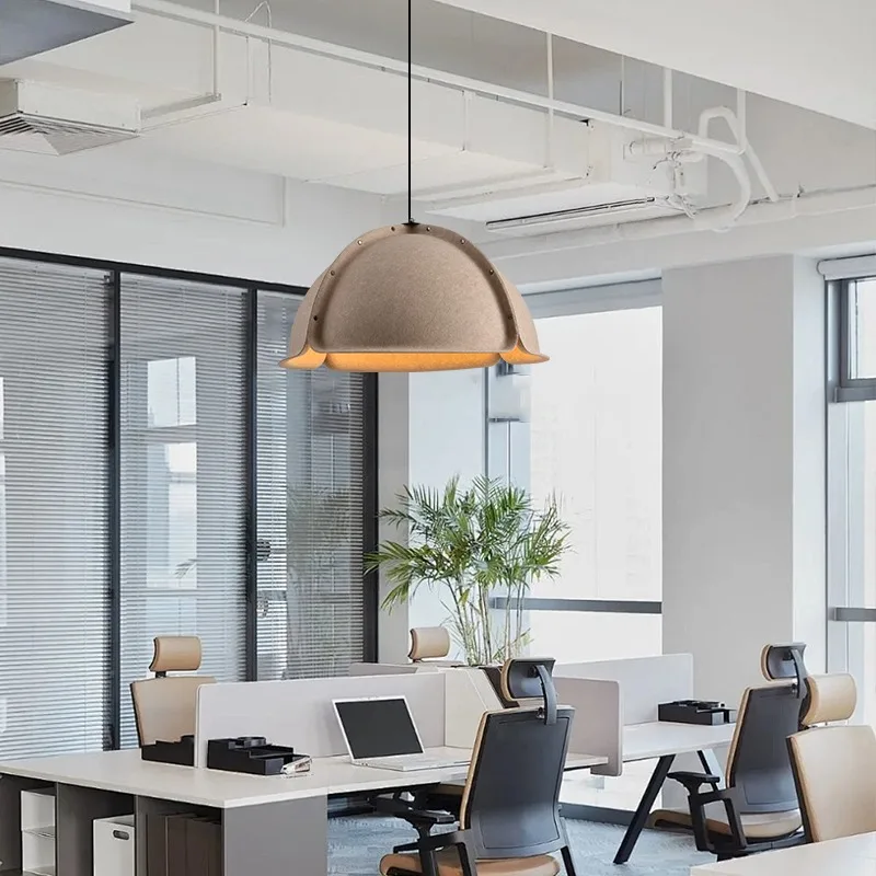 Danish creative sound-absorbing felt tea restaurant office minimalist designer engineering restaurant pendant light