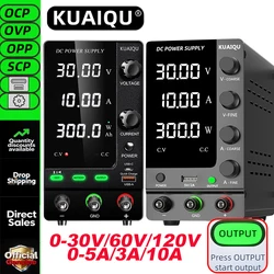 KUAIQU Battery Charging Adjustable DC Power Supply Optional OCP Output Switch USB Type-C Quick Charging 12V 24V 30V 60V 72V 120V
