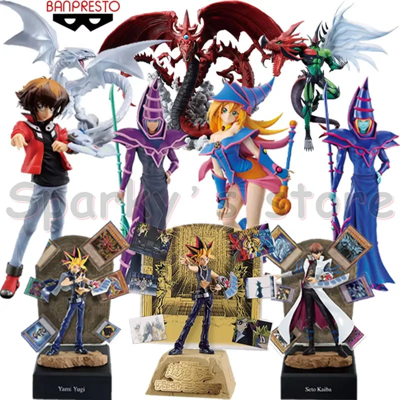 Bandai Original Ichiban KUJI Yu-Gi-Oh! Duel Monsters Anime Figure Mutou Yuugi Yami Yugi Action Figure Toys For Kids Gifts Model