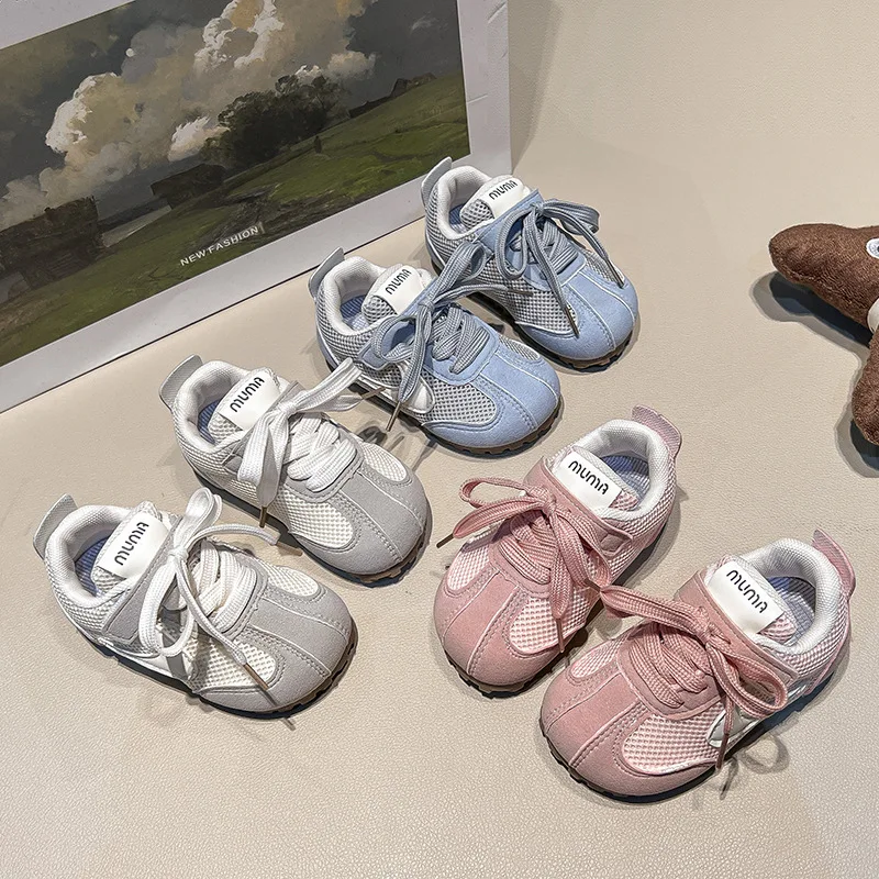 

Весенне-осенняя детская повседневная обувь, кроссовки для маленьких девочек и мальчиков, нескользящая обувь на мягкой подошве для малышей, удобная детская обувь